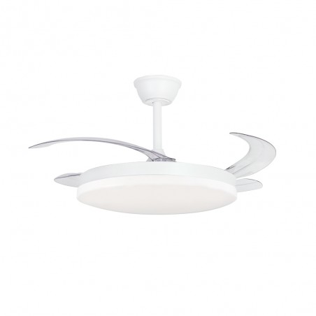 Ventilateur LED pales pliantes Milky L Evo CCT Dim Smart (72W)