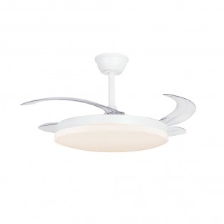 Ventilateur LED pales pliantes Milky L Evo CCT Dim Smart (72W)