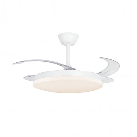 Ventilateur LED pales pliantes Milky L Evo CCT Dim Smart (72W)