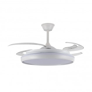 Ventilateur LED pales pliantes Charly L CCT Dim (80W)