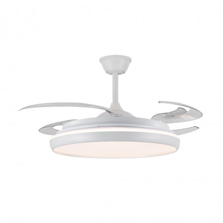 Ventilateur LED pales pliantes Charly L CCT Dim (80W)