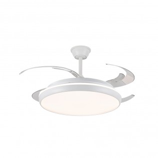 Ventilateur LED pales pliantes Charly L CCT Dim (80W)