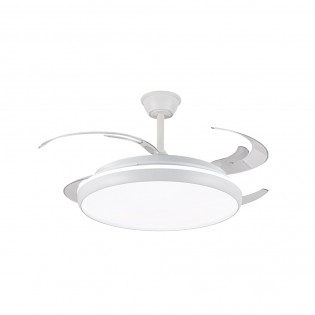 Ventilateur LED pales pliantes Charly L CCT Dim (80W)