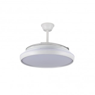 Ventilateur LED pales pliantes Charly L CCT Dim (80W)