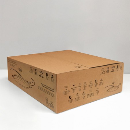 Ventilateur LED pales pliantes Charly L CCT Dim (80W)