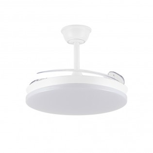 Ventilateur LED pales pliantes Milky M Eco CCT Dim (45W)