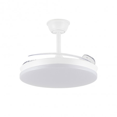 Ventilateur LED pales pliantes Milky M Eco CCT Dim (45W)