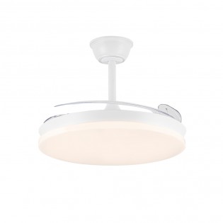 Ventilateur LED pales pliantes Milky M Eco CCT Dim (45W)