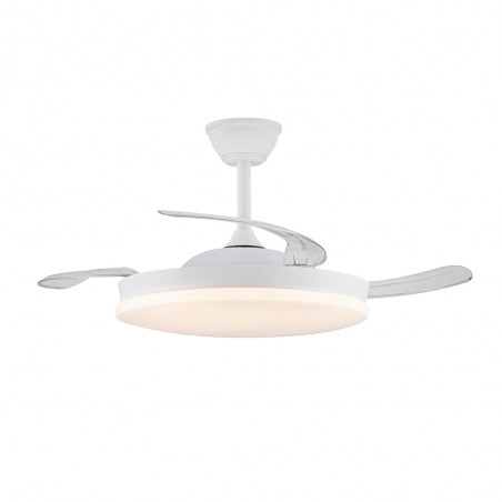 Ventilateur LED pales pliantes Milky M Eco CCT Dim (45W)