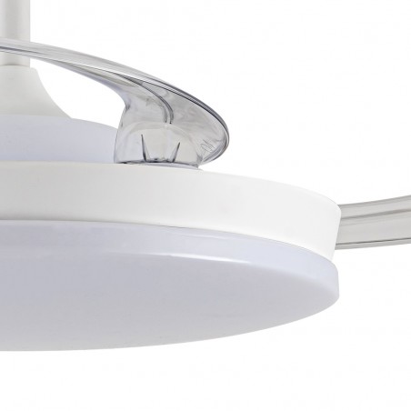 Ventilateur LED pales pliantes Milky M Eco CCT Dim (45W)