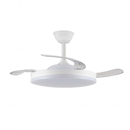 Ventilateur LED pales pliantes Milky M Eco CCT Dim (45W)