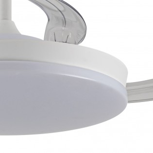 Ventilateur LED pales pliantes Milky M Eco CCT Dim (45W)