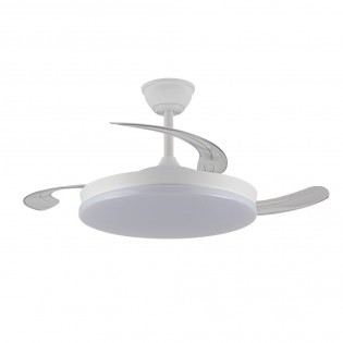 Ventilateur LED pales pliantes Milky M Eco CCT Dim (45W)