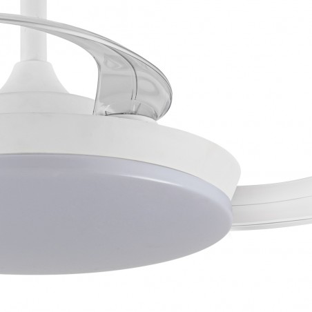 Ventilateur LED pales pliantes Milky S Eco CCT Dim (39W)