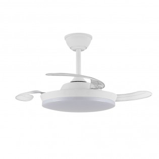 Ventilateur LED pales pliantes Milky S Eco CCT Dim (39W)