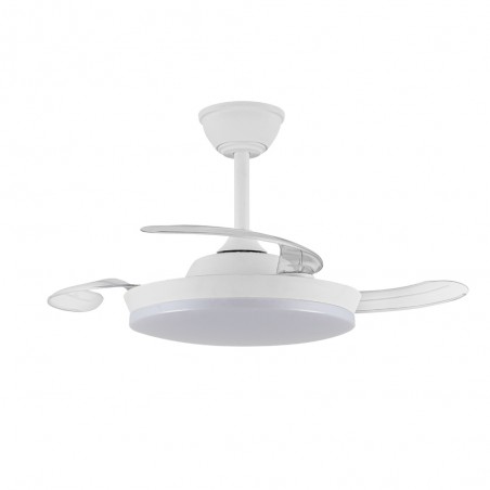 Ventilateur LED pales pliantes Milky S Eco CCT Dim (39W)