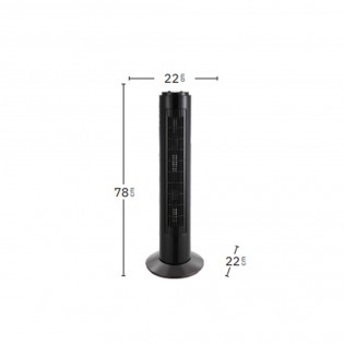 Ventilateur sur table tour Cuco 3 vitesses (50W)