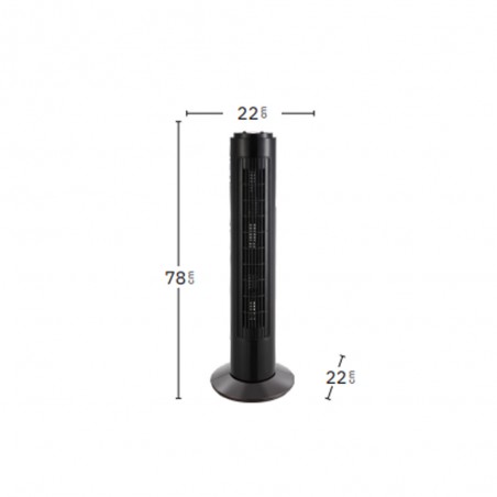 Ventilateur sur table tour Cuco 3 vitesses (50W)