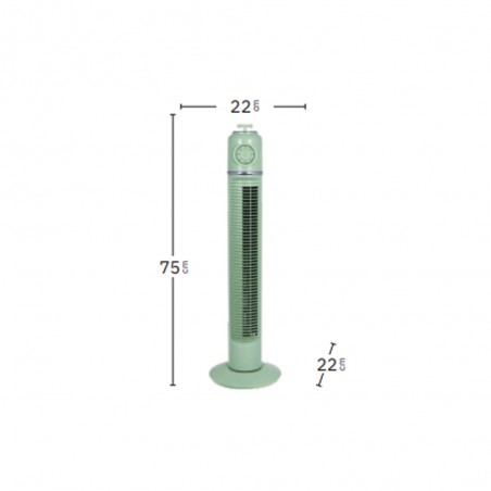 Ventilateur sur table tour Huracan 3 vitesses (45W)