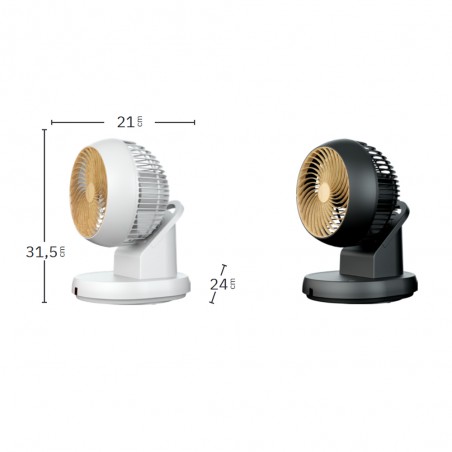 Ventilateur à table Urbel oscillant 4 vitesses (30W)