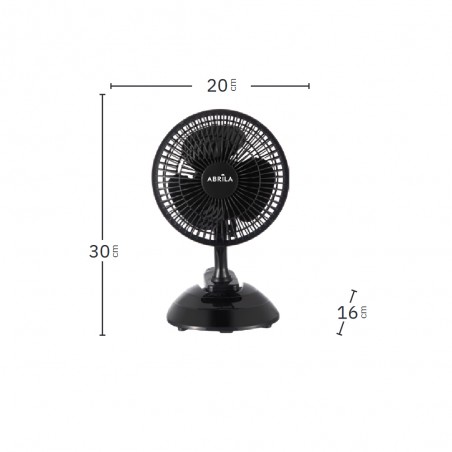 Ventilateur de table avec pince Nervion 2in1 (20W)