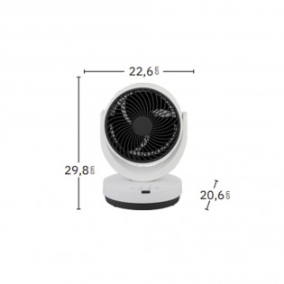 Ventilateur de table à 3 vitesses Loira (35W)
