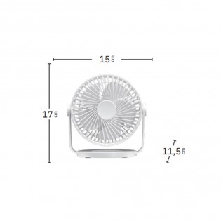 Mini-ventilateur rechargeable avec USB Bretaña (5W)
