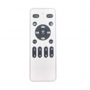 Ventilateur LED avec pales rétractables Palmer Blanc CCT Dim (36W)