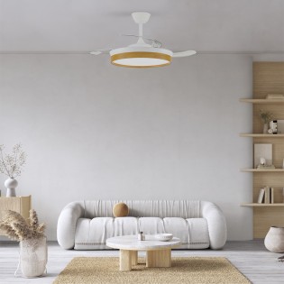 Ventilateur LED avec pales rétractables Cosmatos CCT Dim (45W)