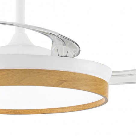 Ventilateur LED avec pales rétractables Cosmatos CCT Dim (45W)