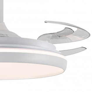 Ventilateur LED avec pales rétractables Michu L CCT Dim (80W)