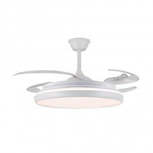 Ventilateur LED avec pales rétractables Michu L CCT Dim (80W)