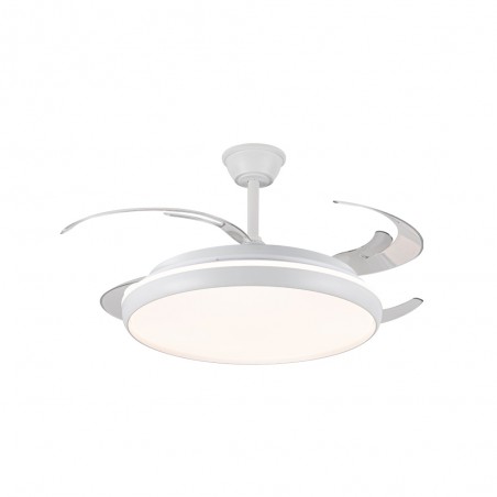 Ventilateur LED avec pales rétractables Michu L CCT Dim (80W)