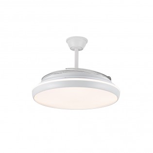 Ventilateur LED avec pales rétractables Michu L CCT Dim (80W)