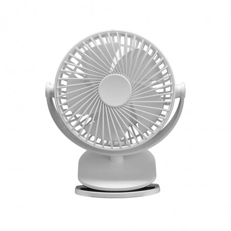 Ventilateur avec pince et batterie rechargeable Peñafiel (5W)