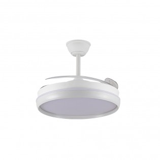Ventilateur LED avec pales rétractables Michu Evo CCT Dim Smart (72W)