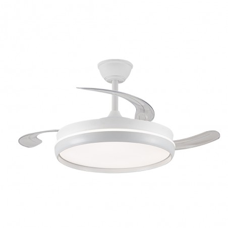 Ventilateur LED avec pales rétractables Michu Evo CCT Dim Smart (72W)