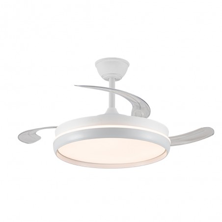 Ventilateur LED avec pales rétractables Michu Evo CCT Dim Smart (72W)