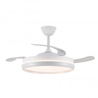 Ventilateur LED avec pales rétractables Michu Evo CCT Dim Smart (72W)