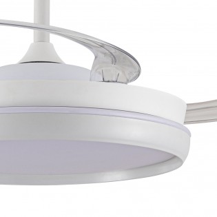 Ventilateur LED avec pales rétractables Michu Evo CCT Dim Smart (72W)