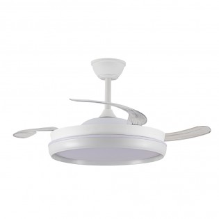 Ventilateur LED avec pales rétractables Michu Evo CCT Dim Smart (72W)