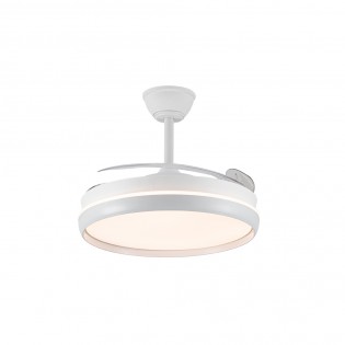 Ventilateur LED avec pales rétractables Michu Evo CCT Dim Smart (72W)