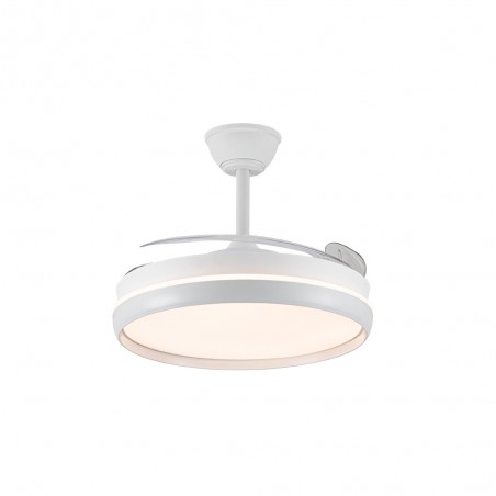 Ventilateur LED avec pales rétractables Michu Evo CCT Dim Smart (72W)