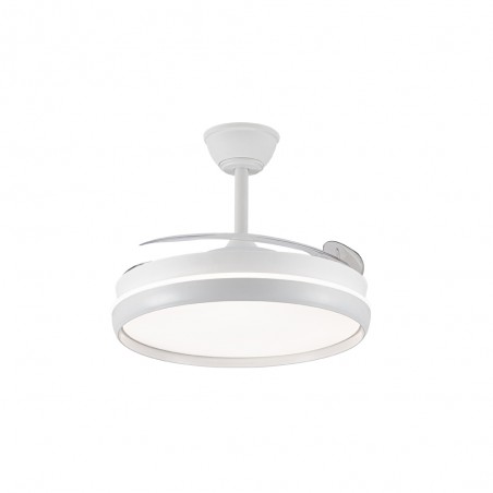 Ventilateur LED avec pales rétractables Michu Evo CCT Dim Smart (72W)
