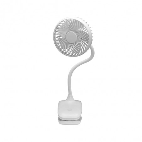 Ventilateur avec pince et batterie rechargeable Sines (5W)