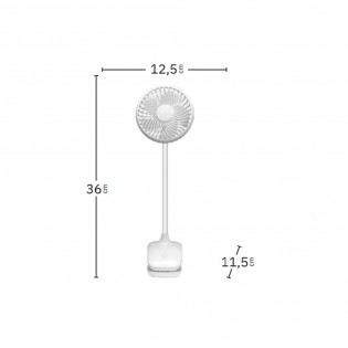 Ventilateur avec pince et batterie rechargeable Sines (5W)