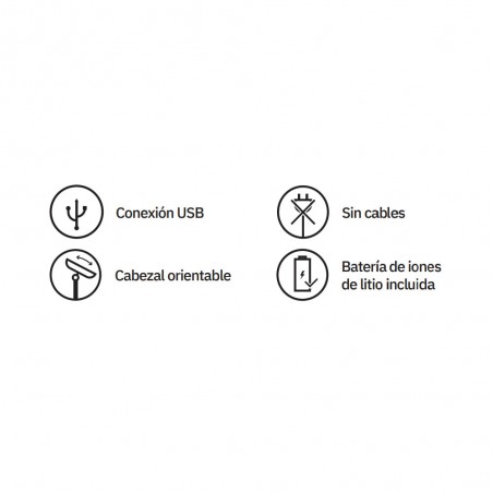 Ventilateur avec pince et batterie rechargeable Sines (5W)