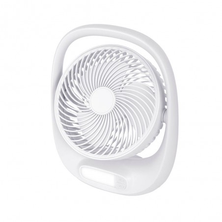Ventilateur rechargeable avec lumière LED et USB Aguila (5W)