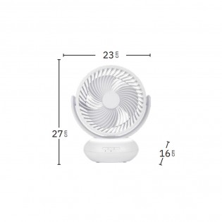 Ventilateur à batterie rechargeable et USB Bengali (5W)