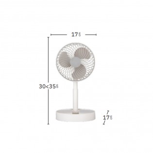 Ventilateur à batterie rechargeable et USB Jerico (5W)